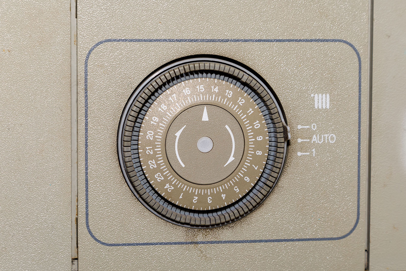 the control panel of a heater