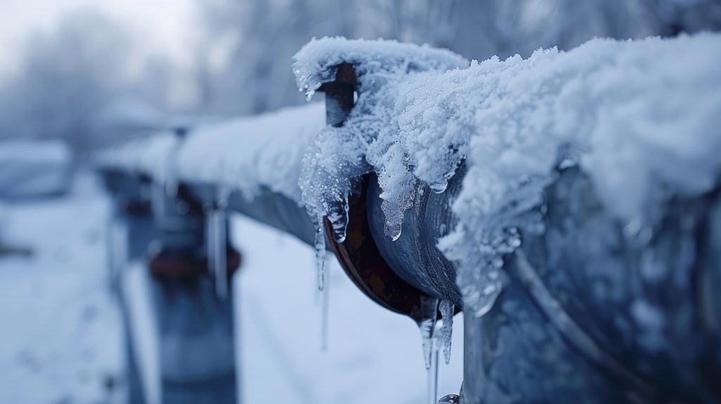 Boiler tube for winter freeze prevention